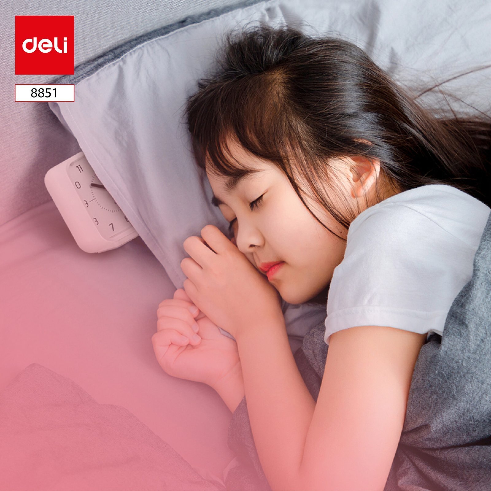 ديلي ساعة منيه مربعة - إضاءة خلفية - 82*8840 مم - أزرق - 8851