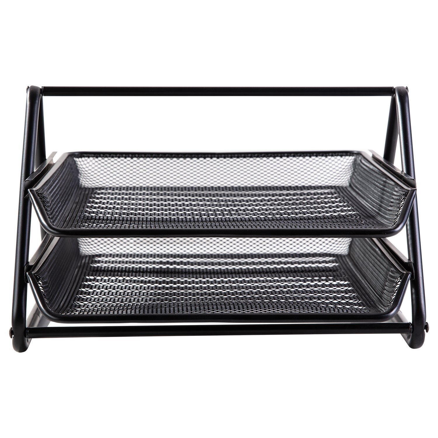 ديلي ستاند تصنيف رفوف شبك - 2 رف - 350*274*185 مم - أسود -E9183