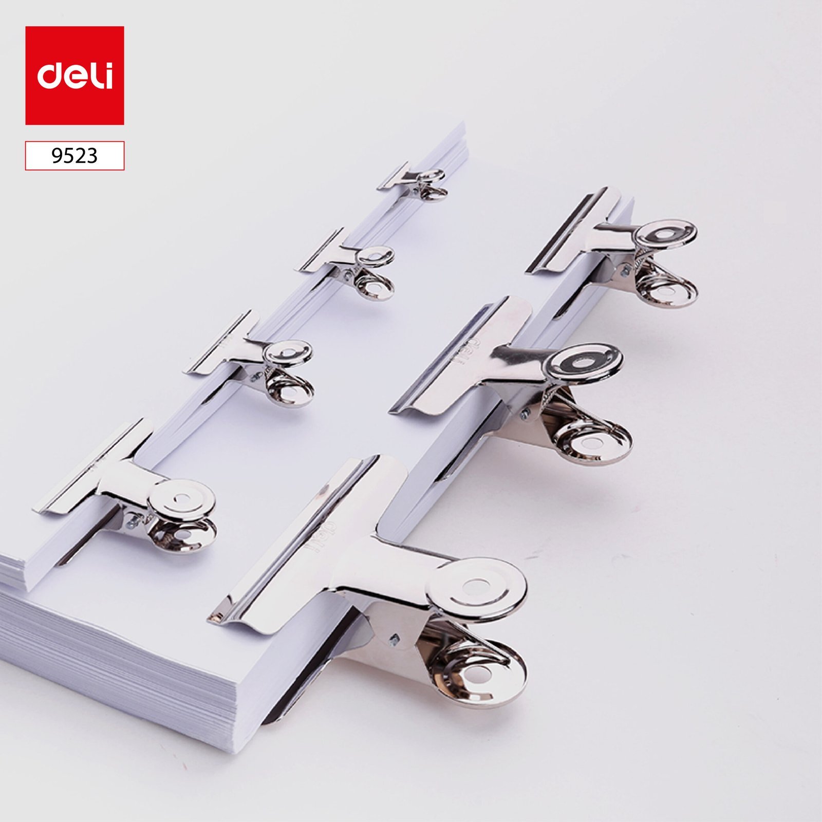 ديلي ملقط ورق صناعي - 51 مم - فضي - 9523