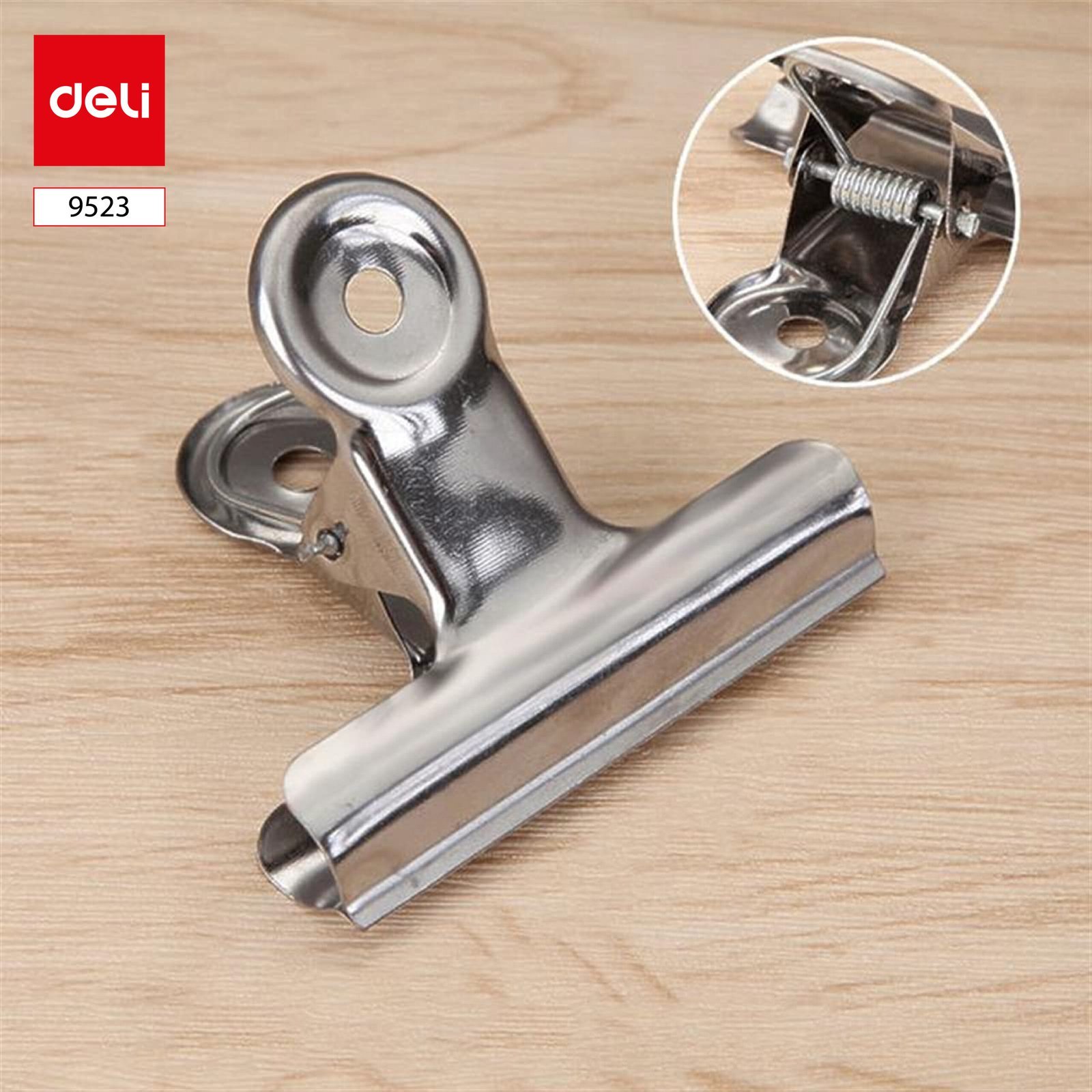 ديلي ملقط ورق صناعي - 51 مم - فضي - 9523