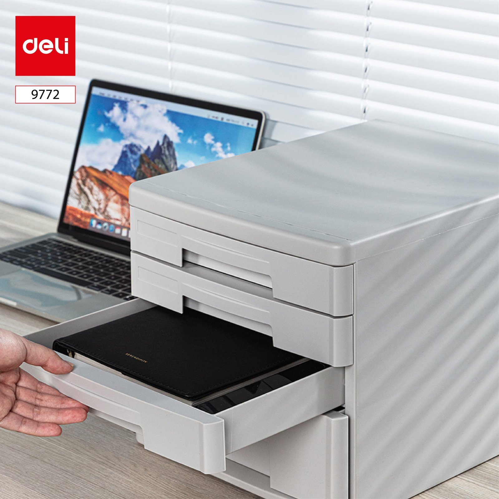 ديلي خزانة ملفات - 4 دروج - رمادي - 9772