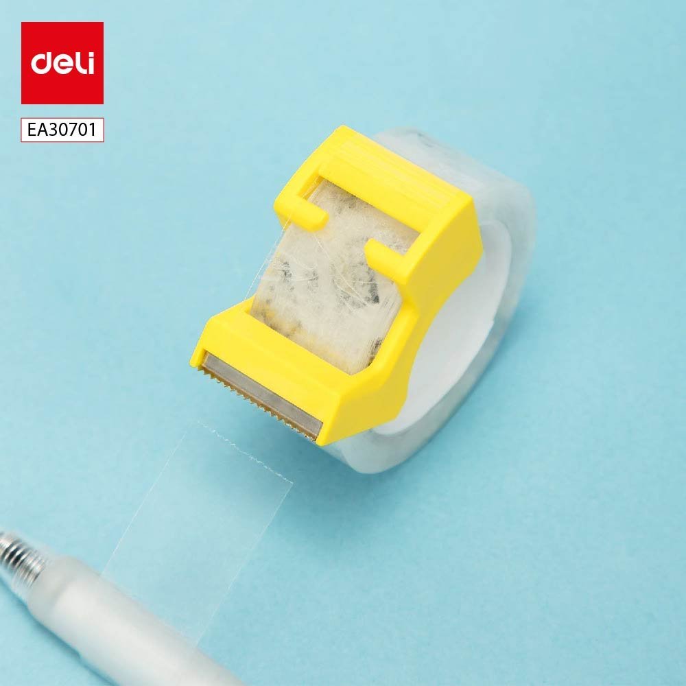 ديلي بكرة شريط لاصق - شفاف - 20 يارد - عرض 18 مم - مع مقبض للتحكم والقطع - EA30701