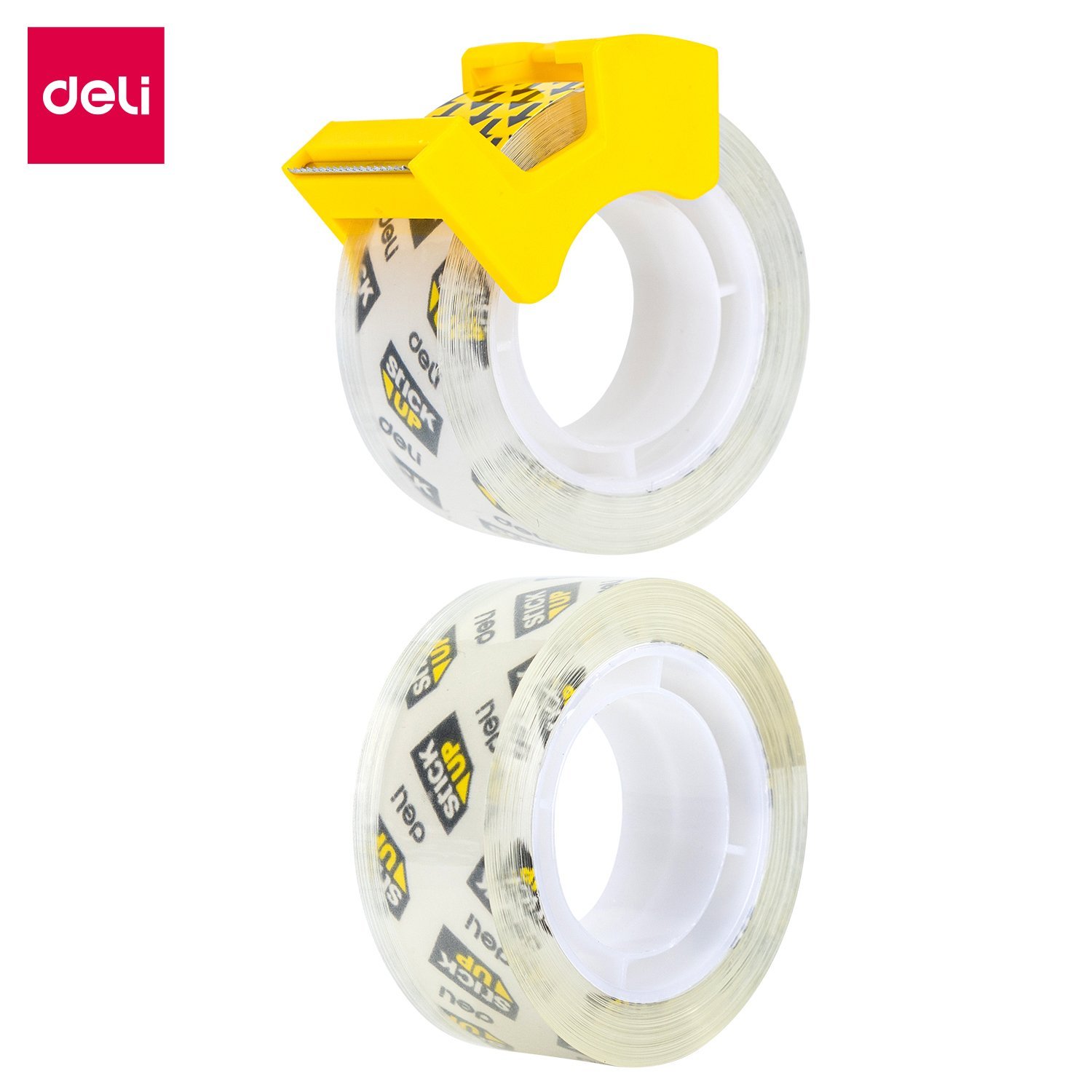 ديلي بكرة شريط لاصق - شفاف - 20 يارد - عرض 18 مم - مع مقبض للتحكم والقطع - EA30701