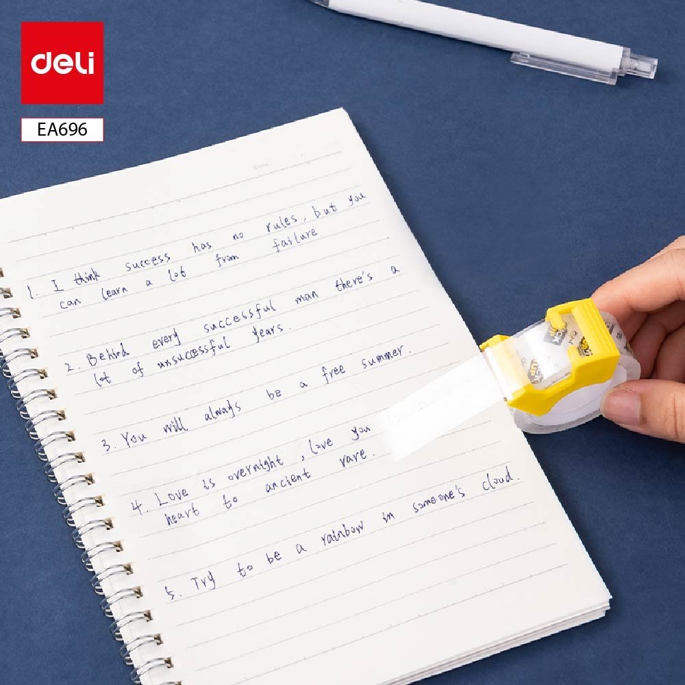 ديلي بكرة شريط لاصق - شفاف - 30 يارد - عرض 18 مم - مع مقبض للتحكم والقطع - EA696