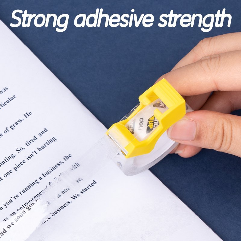 ديلي بكرة شريط لاصق - شفاف - 30 يارد - عرض 12 مم - مع مقبض للتحكم والقطع - EA697