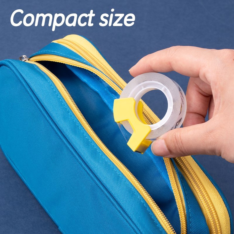 ديلي بكرة شريط لاصق - شفاف - 30 يارد - عرض 12 مم - مع مقبض للتحكم والقطع - EA697