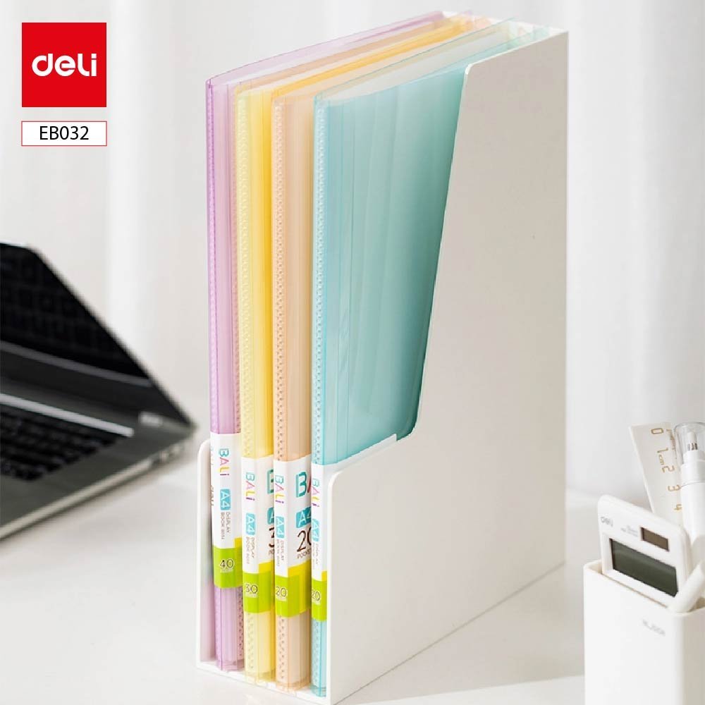 ديلي مصنف كتاب - 20 صفحة - قياس - A4 ألوان باستل / أزرق / أحمر / نهدي أصفر) - EB032