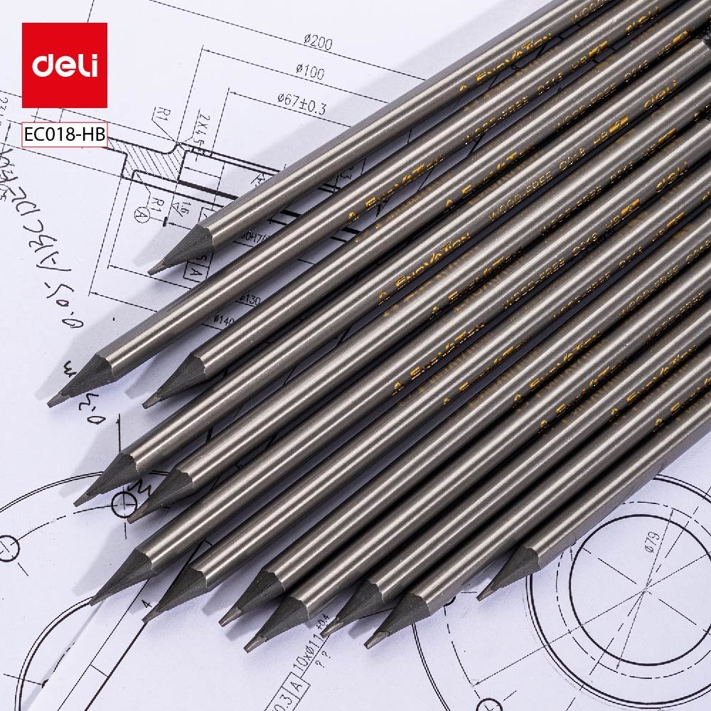 ديلي قلم رصاص خشب اسود مثلث - EC018-HB