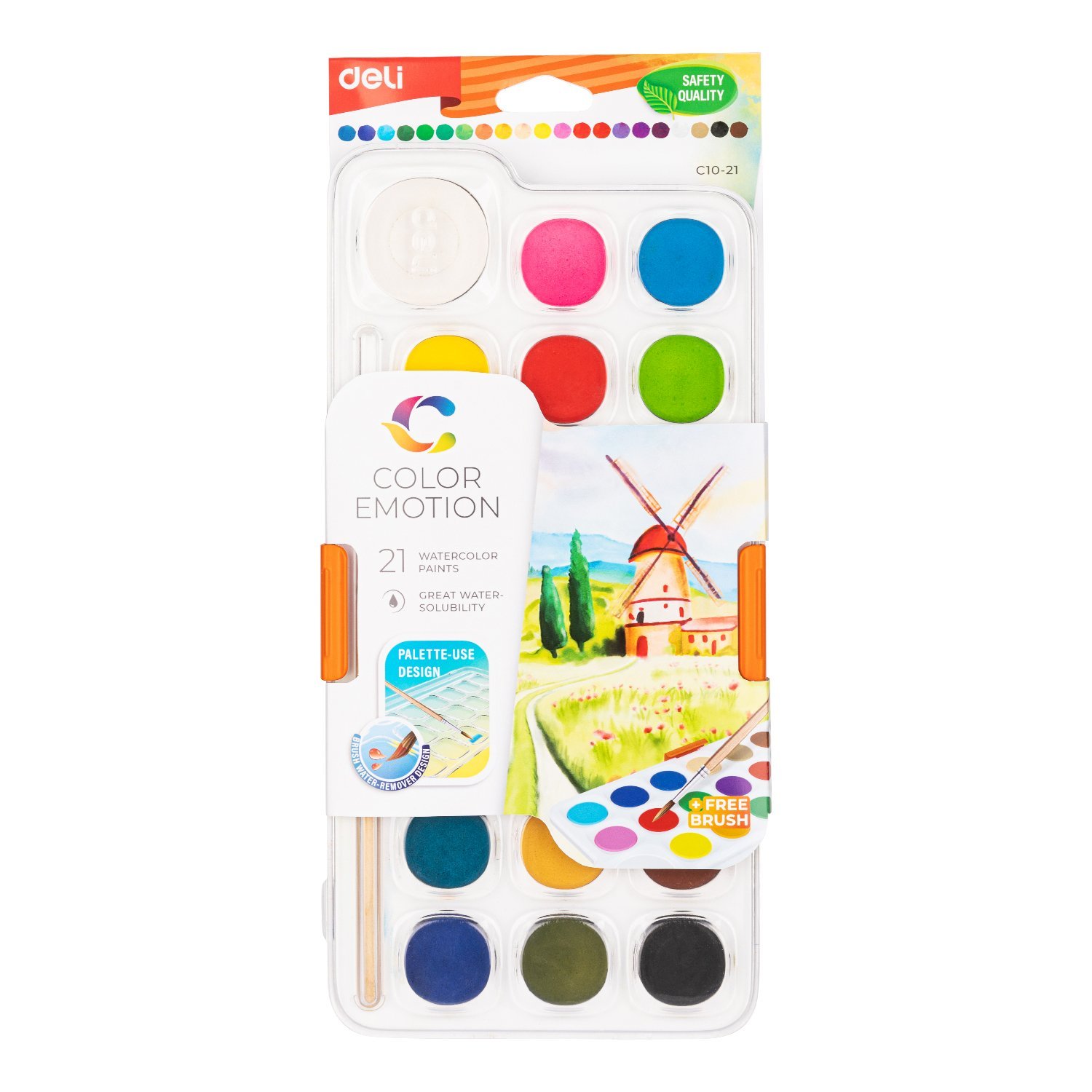 ديلي تلوين مائي حجري كريستال - 21 لون EC10-21