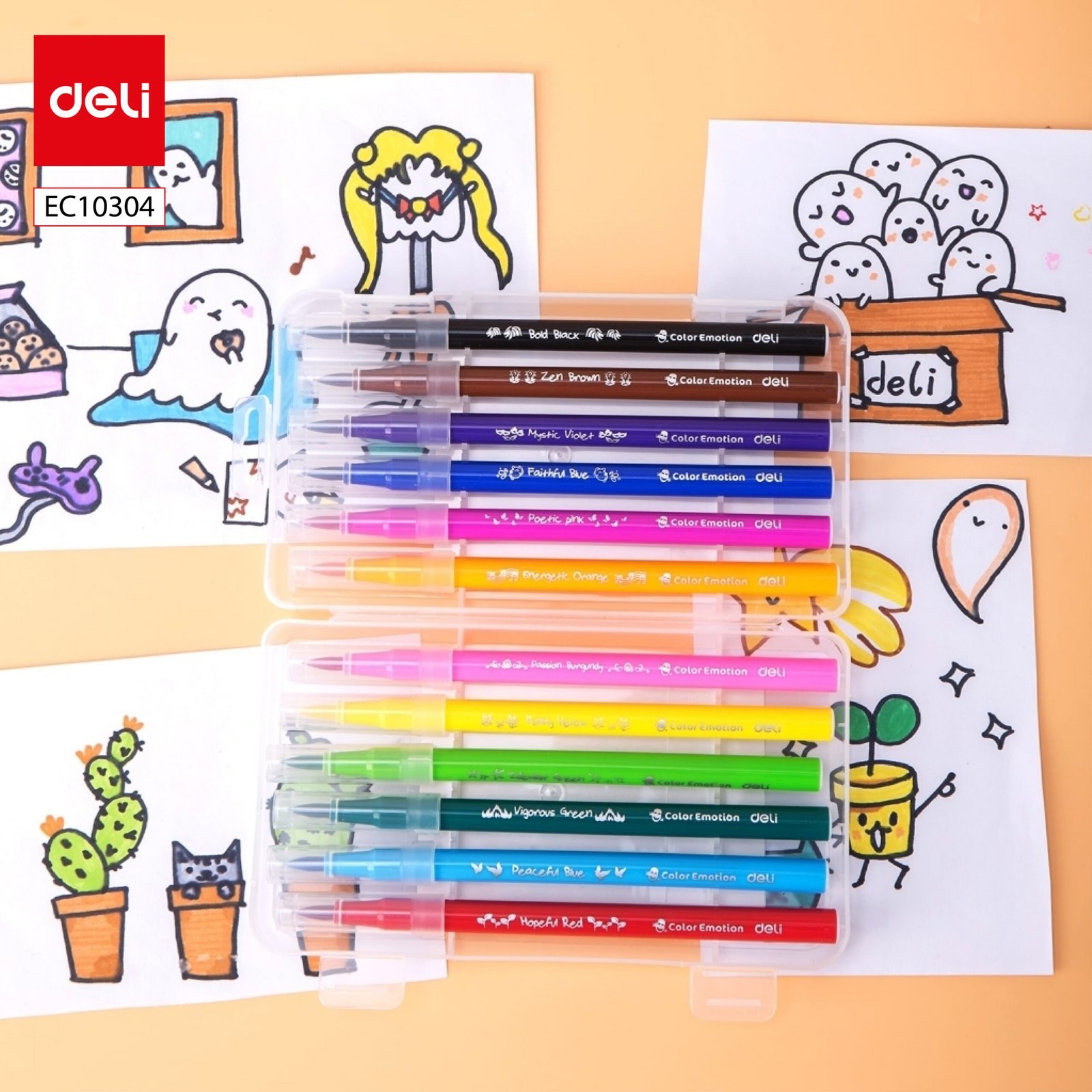 ديلي اقلام تلوين فلوماستر 12لون - EC10304