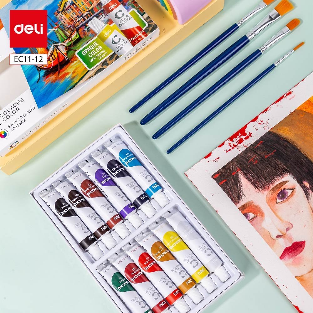 ديلي تلوين غواش - 12 مل - 12 لون - EC11-12