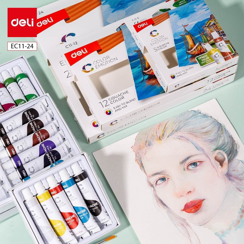 ديلي تلوين غواش - 12 مل - 24 لون - EC11-24