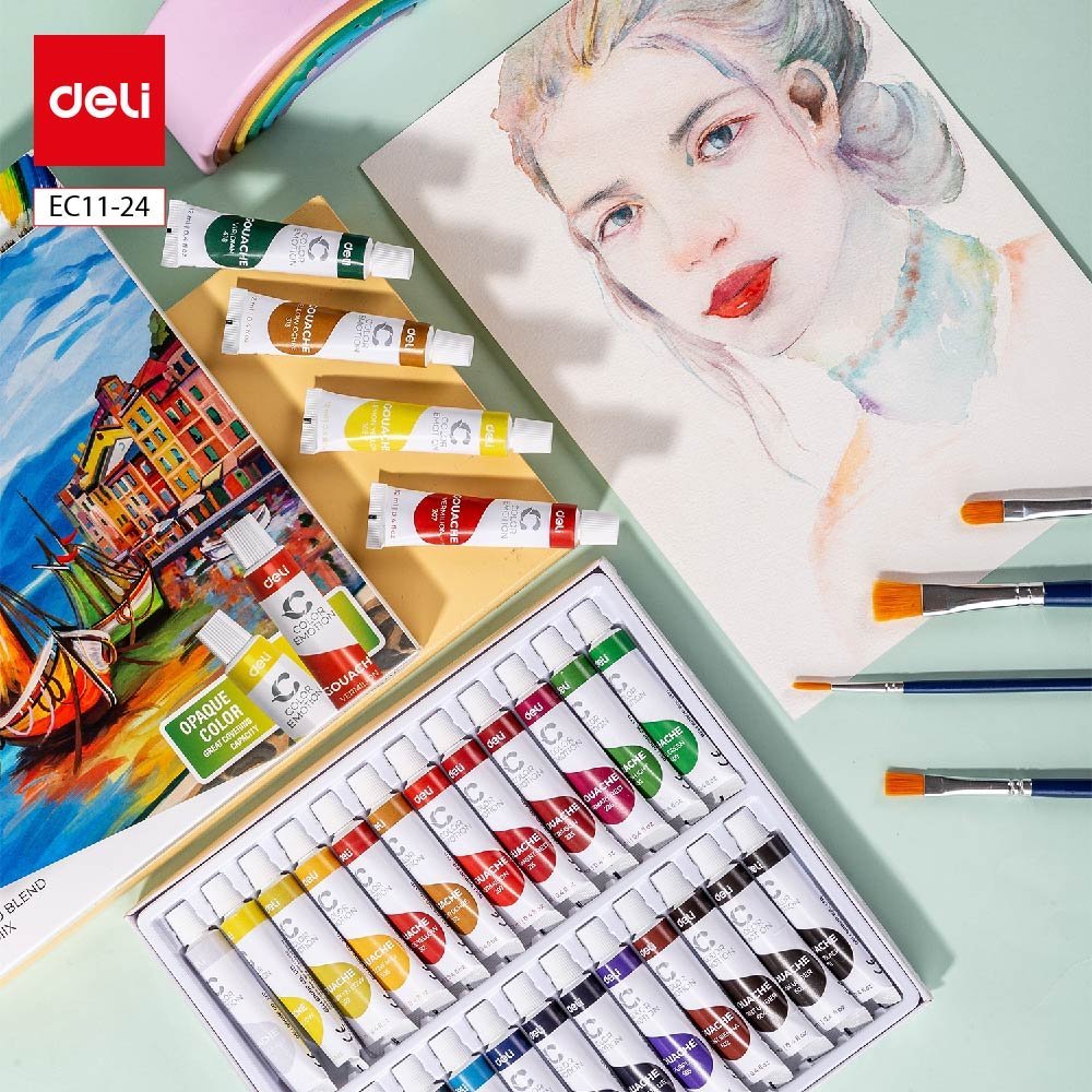 ديلي تلوين غواش - 12 مل - 24 لون - EC11-24