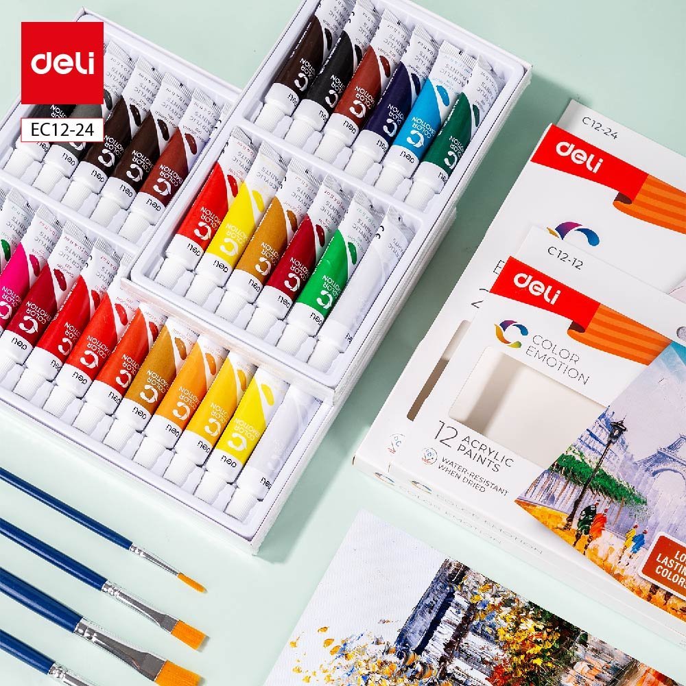 ديلي عصارة تلوين أكريليك - 12 مل - 24 لون - EC12-24
