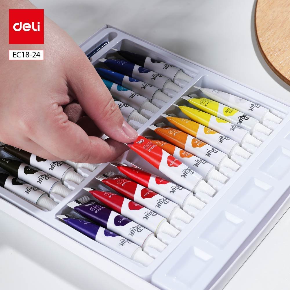 ديلي تلوين مائي عصارة 5 مل - 24 لون - مع فرشاة - EC18-24