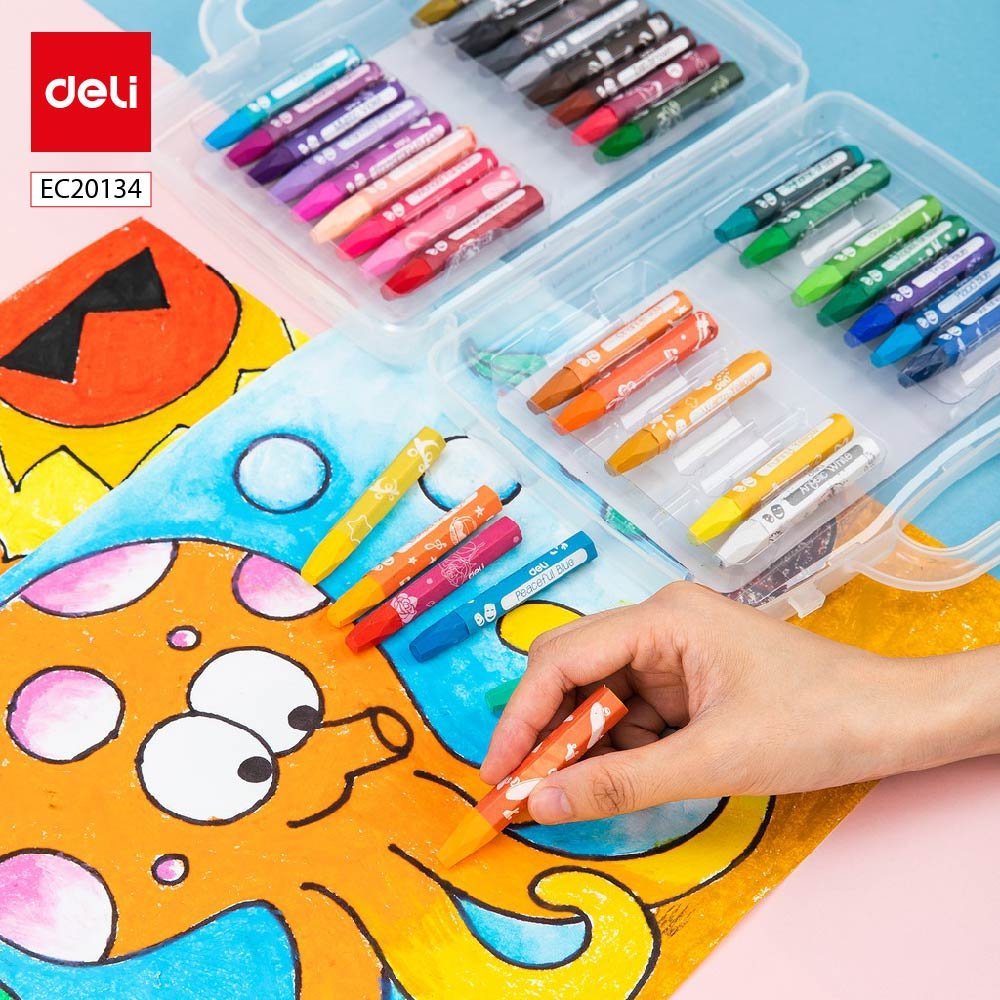 ديلي أقلام تلوين أويل باستل سداسي - كالار إيموشن - بوكس بلاستيك 36 لون - EC20134