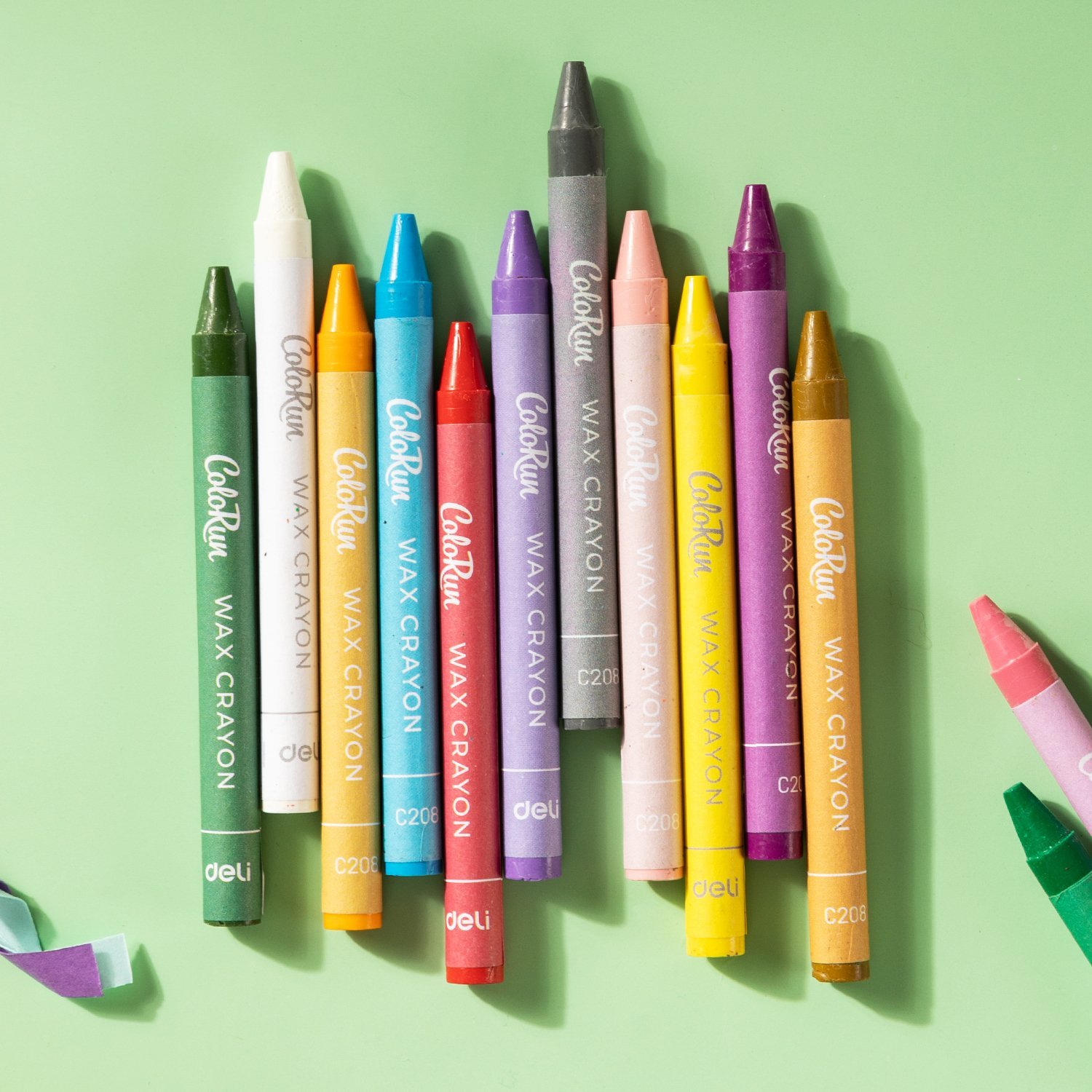 ديلي قلم تلوين شمع دائري - كالاران - 12 لون EC20800