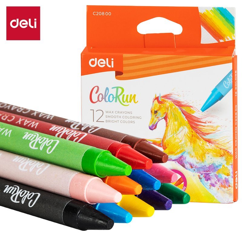 ديلي قلم تلوين شمع دائري - كالاران - 12 لون EC20800