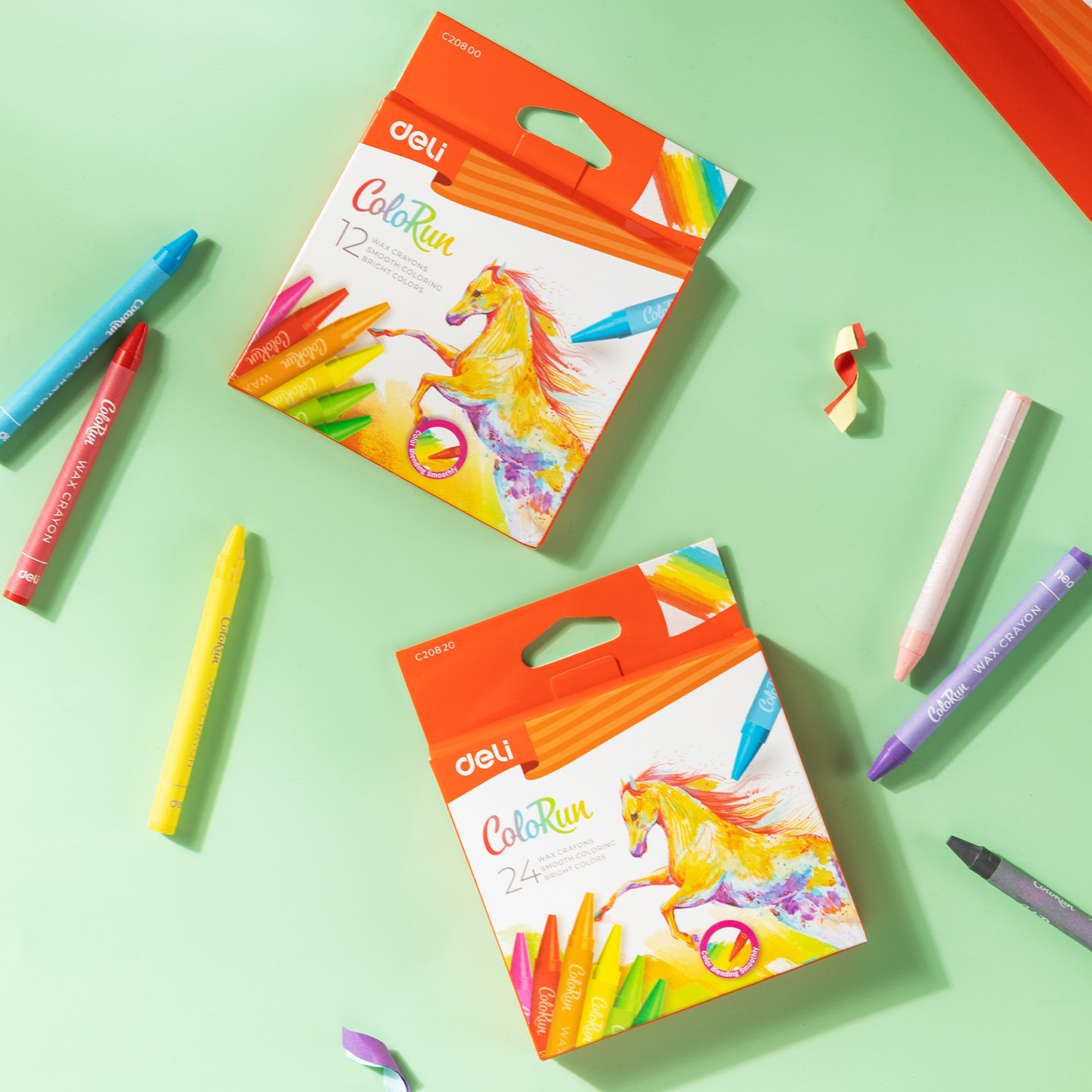 ديلي قلم تلوين شمع دائري - كالاران - 12 لون EC20800