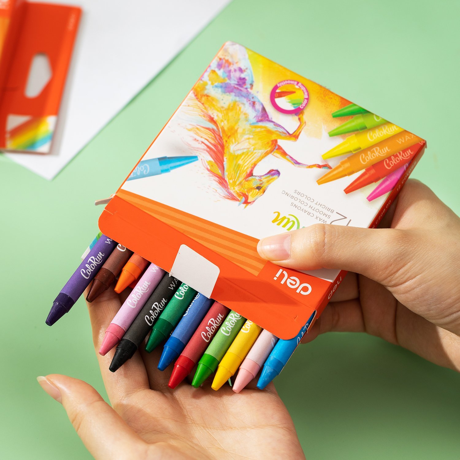 ديلي قلم تلوين شمع دائري - كالاران - 12 لون EC20800