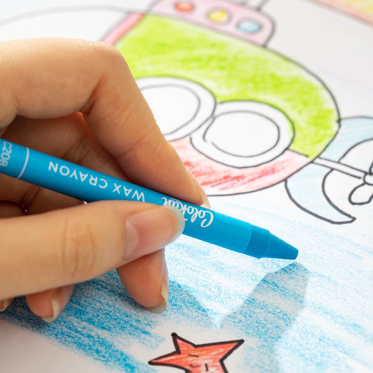 ديلي قلم تلوين شمع دائري - كالاران - 12 لون EC20800