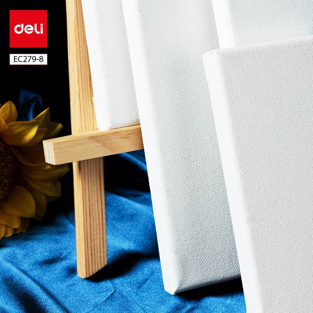 ديلي لوحة قماشية - كانفاس مشدودة - قياس 50*40 سم - 100% قطن - أبيض - EC279-8