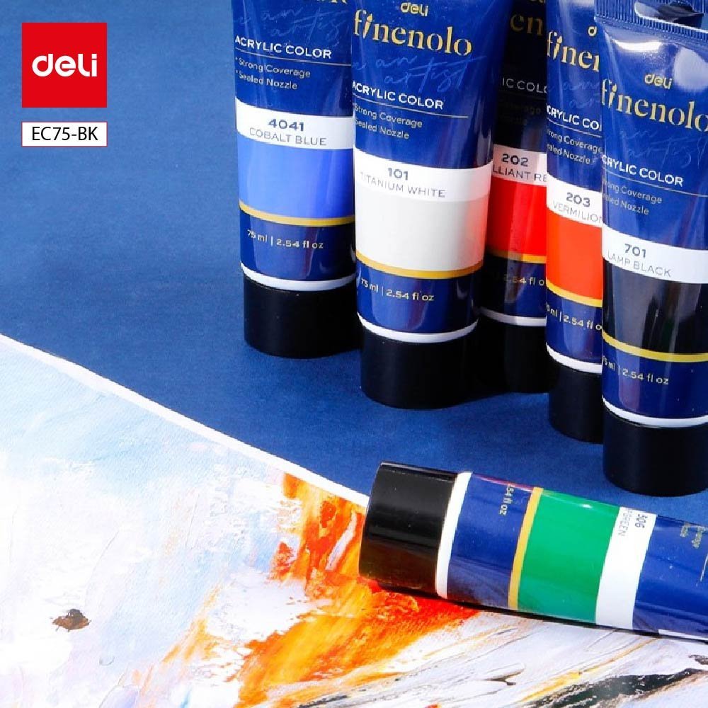 ديلي عصارة تلوين سائل أكريليك - 75 مل - أسود - EC75-BK