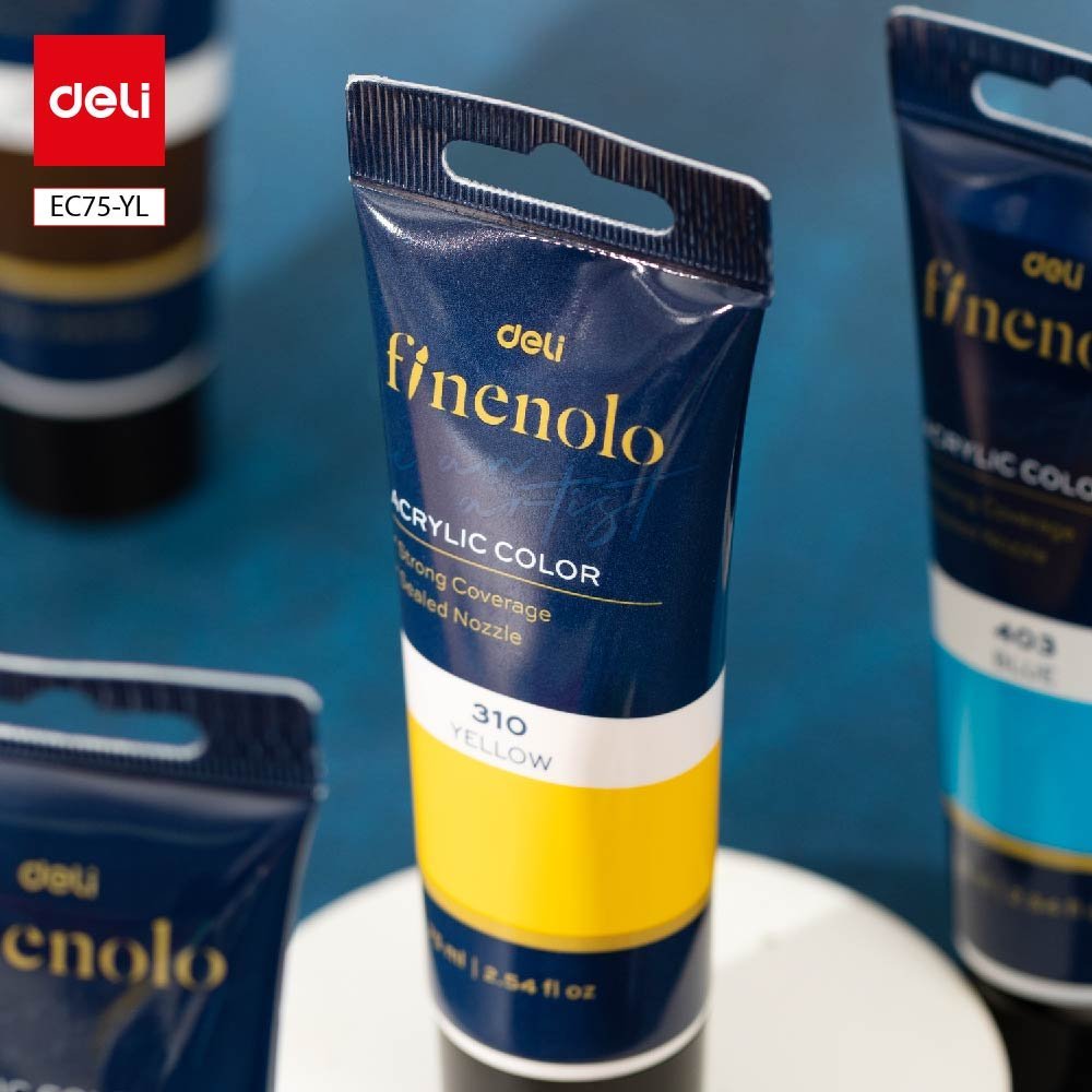 ديلي عصارة تلوين سائل أكريليك - 75 مل - أصفر - EC75-YL