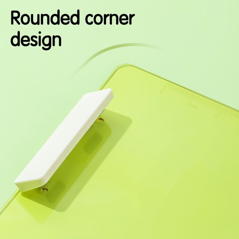 ديلي مسند ورق بلاستيك - علاقة معدن - قياس - A4 أزرق / أصفر / نهدي - EF408