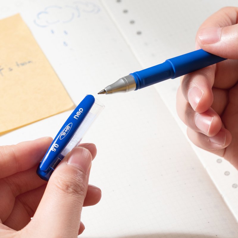 ديلي قلم حبر جل بدن غامق, ازرق- EG64-BL