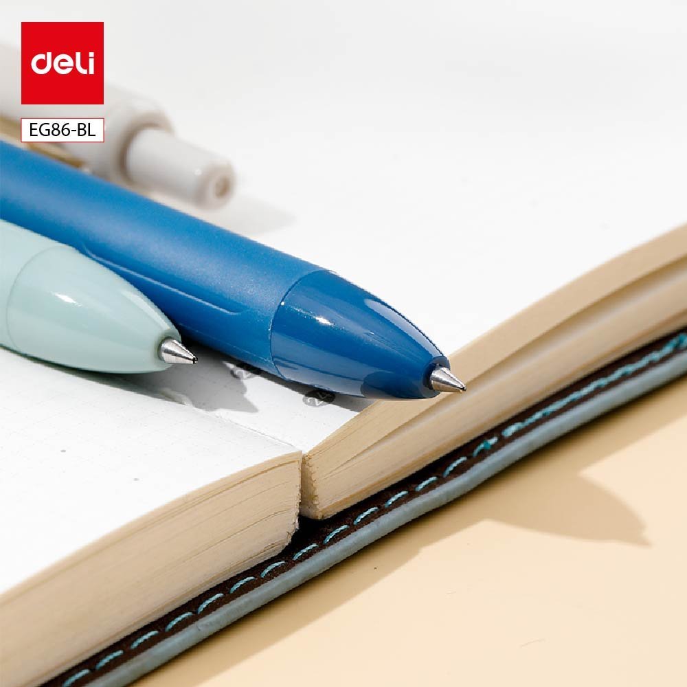 ديلي قلم حبر جل كباس - 0.5 مم - بدن ملون - لون أزرق - EG86-BL