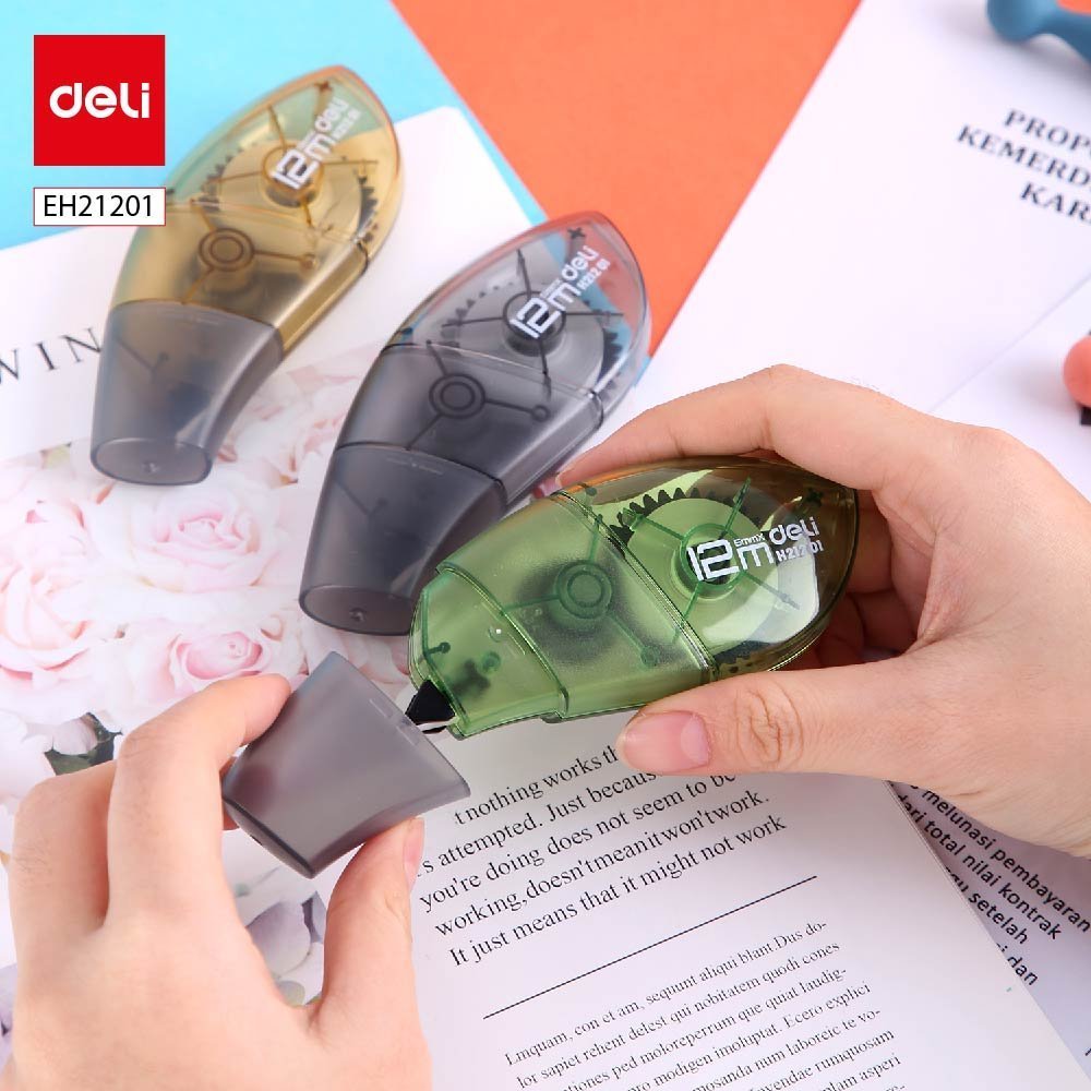 ديلي شريط تصحيح - قياس 5*12 مم - أخضر/أسود/بني - EH21201