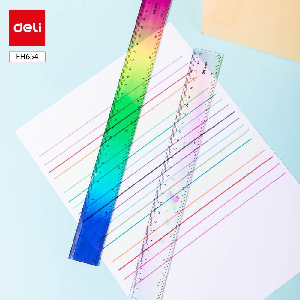 EH654 ديلي مسطرة 30 سم - ملونة - EH654
