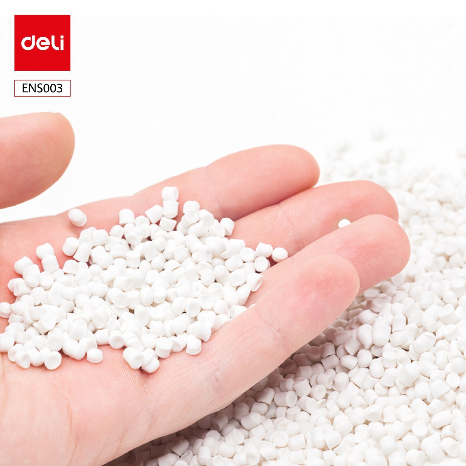 ديلي مجموعة مجموعة قرطاسية عدة مكتب - مجموعة من 13 قطعة - أبيض - ENS003