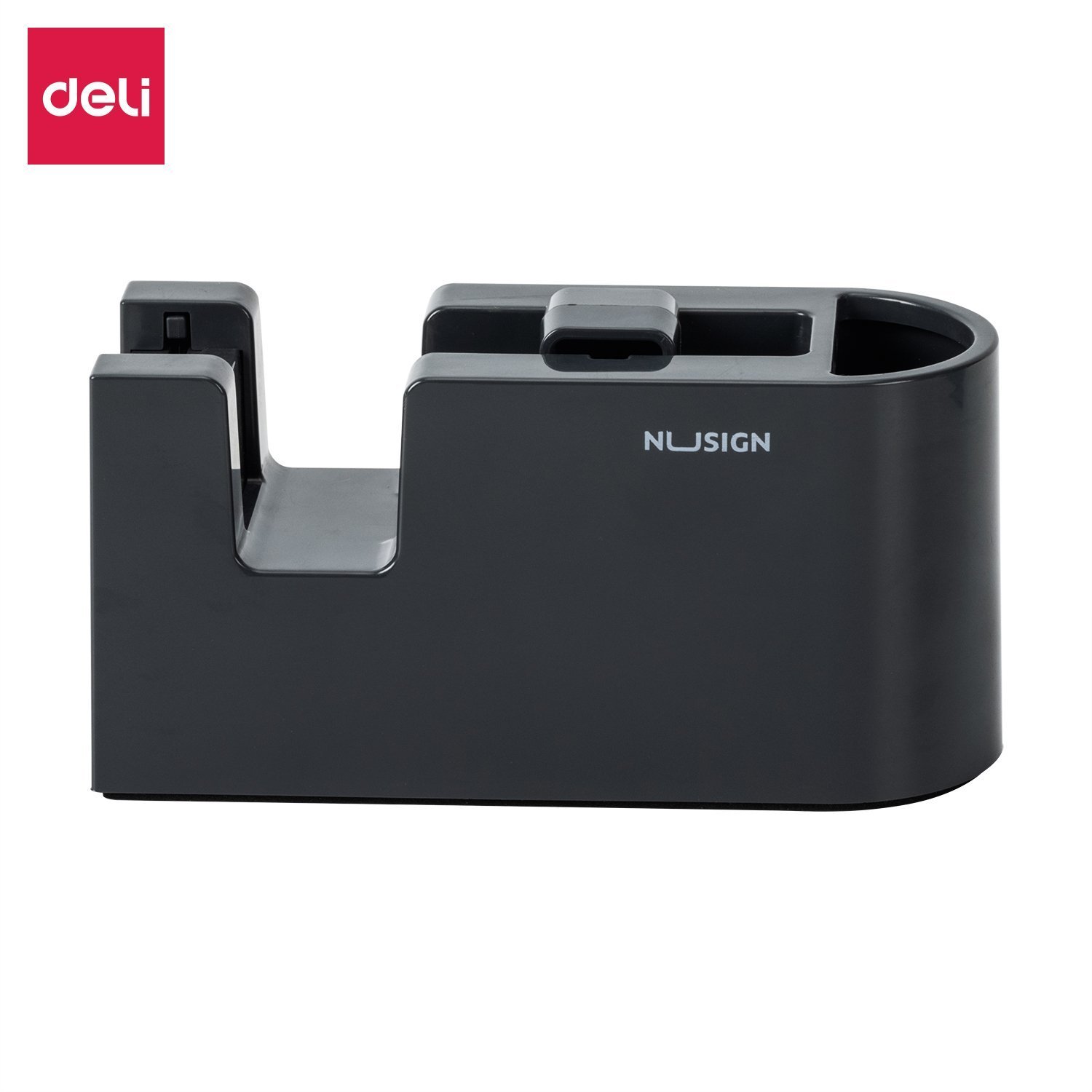 ديلي مقلمة وقاعدة قطاعة شريط لاصق مكتبية -قياس وسط - أبيض - أسود) - ENS123