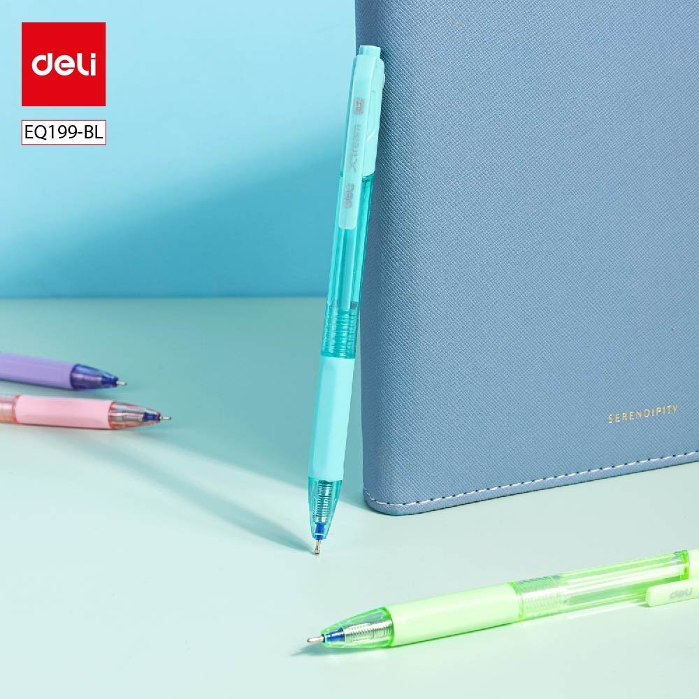 ديلي قلم حبر جاف كباس - بدن ملون - 0.7 مم - أزرق - EQ199-BL