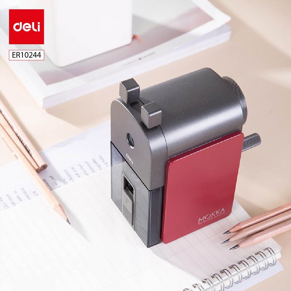 ديلي مبراة مانويل - درج خزان - قياس 83*68*134 مم - أحمر - ER10244