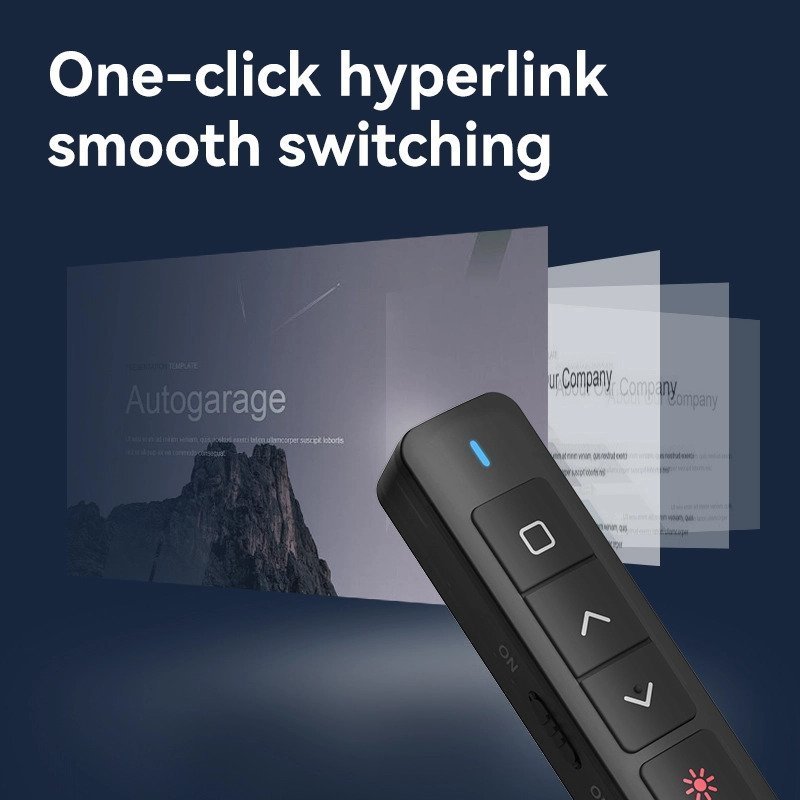 ديلي قلم ليزر - مسافة تحكم حتى 100 متر - ليزر أحمر - بدن أسود - ES001