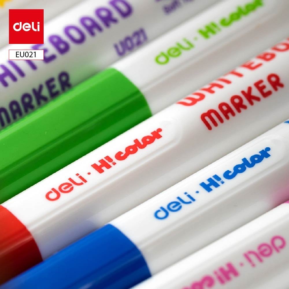 ديلي قلم سبورة بيضاء - رأس ريشة - 8 ألوان -EU021