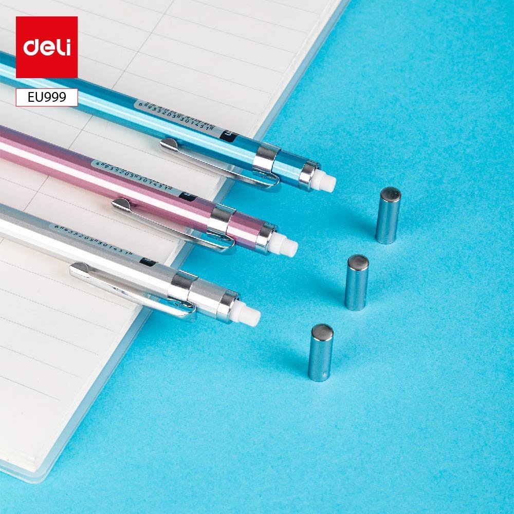 ديلي قلم رصاص كباس - 0.5 مم - بدن معدن ألوان مختلفة - EU999