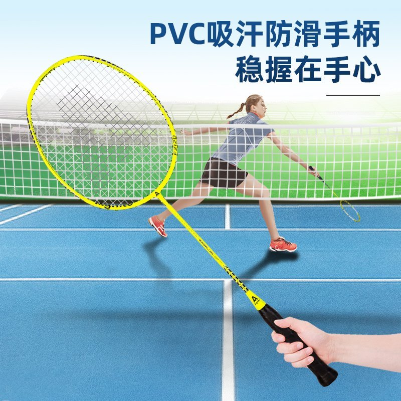 ديلي مجموعة مضرب تنس الريشة - مجموعة 2 مضرب مع ملحقات - كربون - ألوان مختلفة - F2120