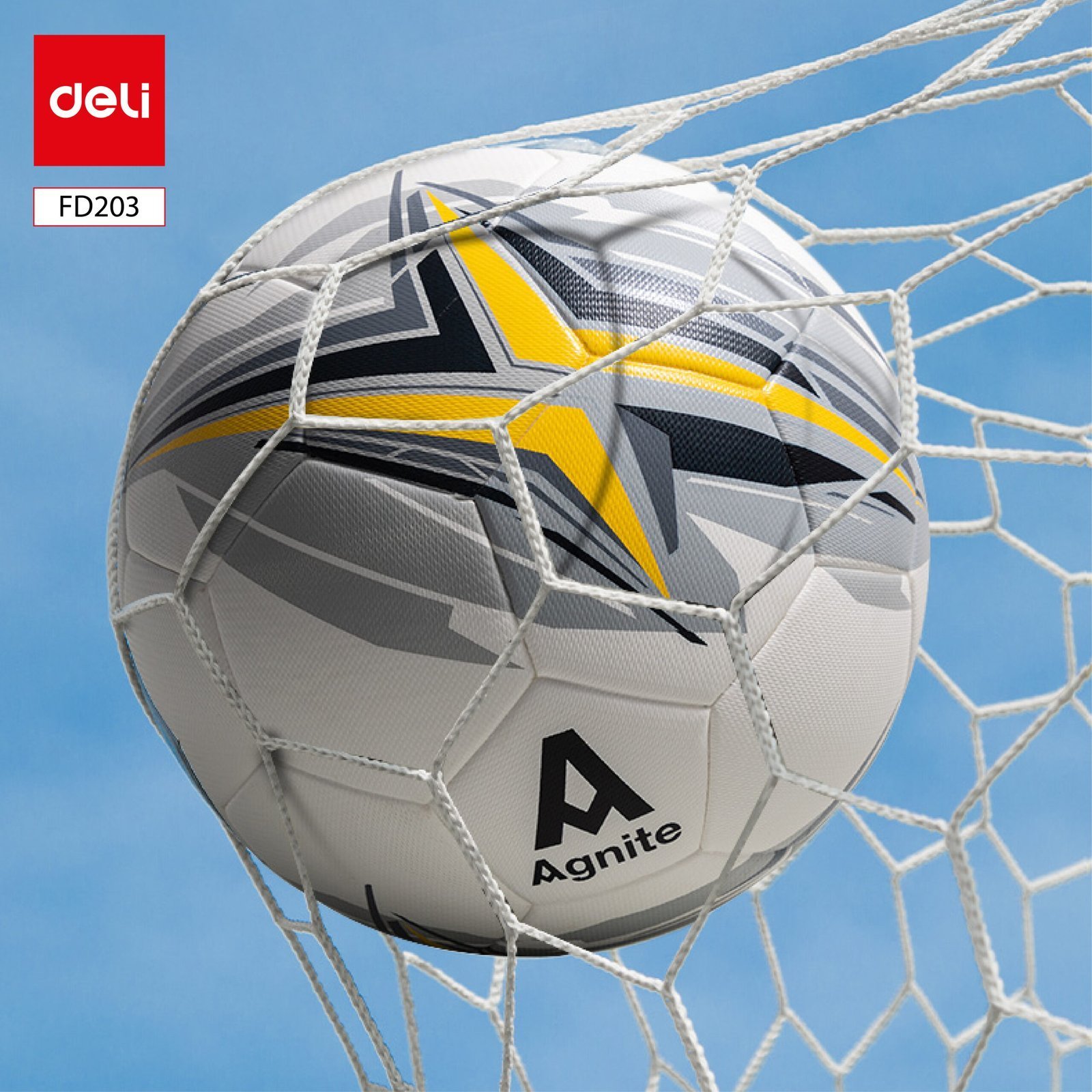 ديلي كرة قدم - نمرة 5 أصفر ، أبيض - FD203