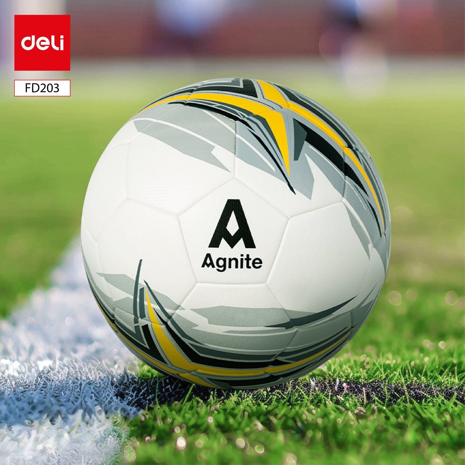 ديلي كرة قدم - نمرة 5 أصفر ، أبيض - FD203