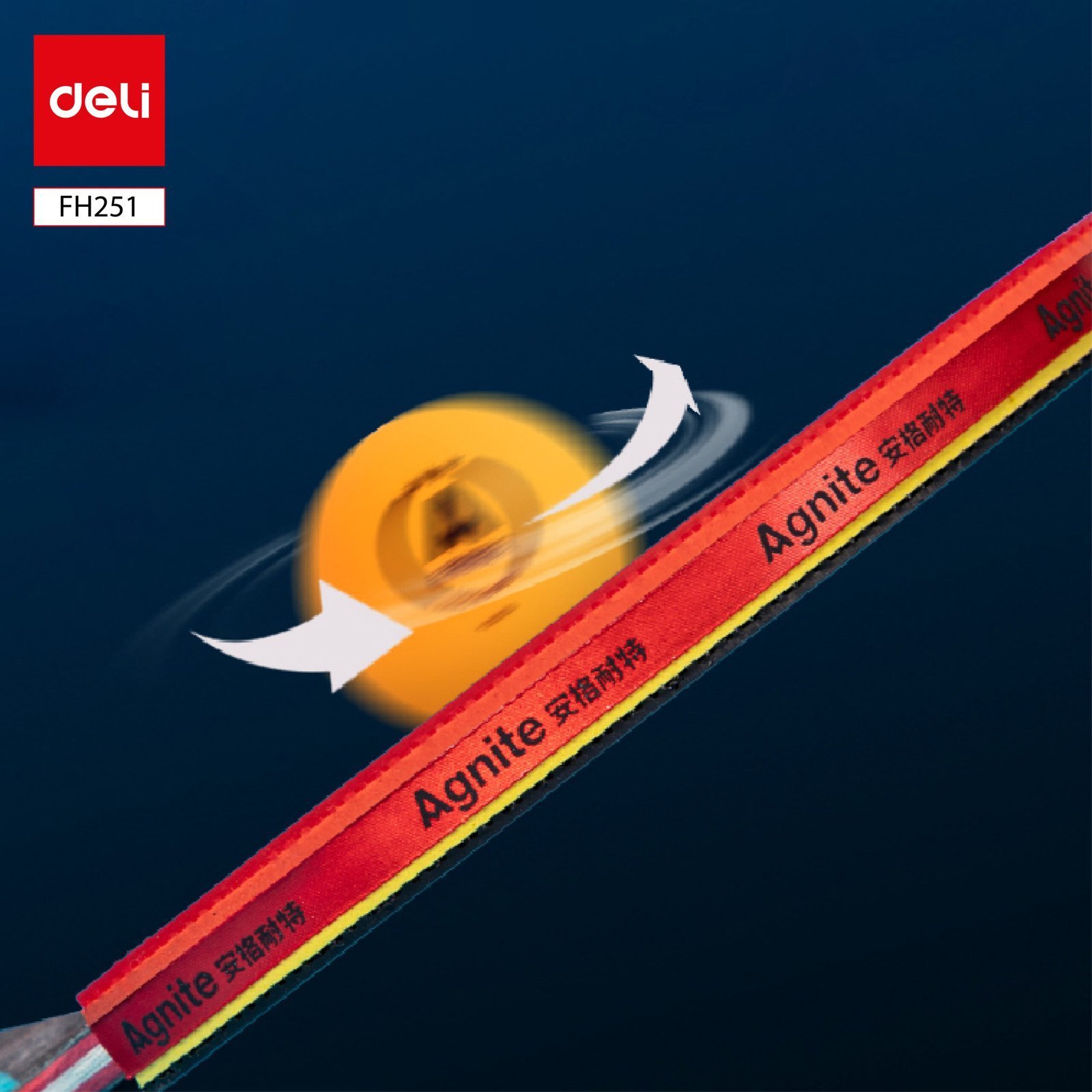 ديلي مضرب تنس الطاولة - مع ملحقات - مع ملحقات - نجمة واحدة - الوان مختلفة - FH251