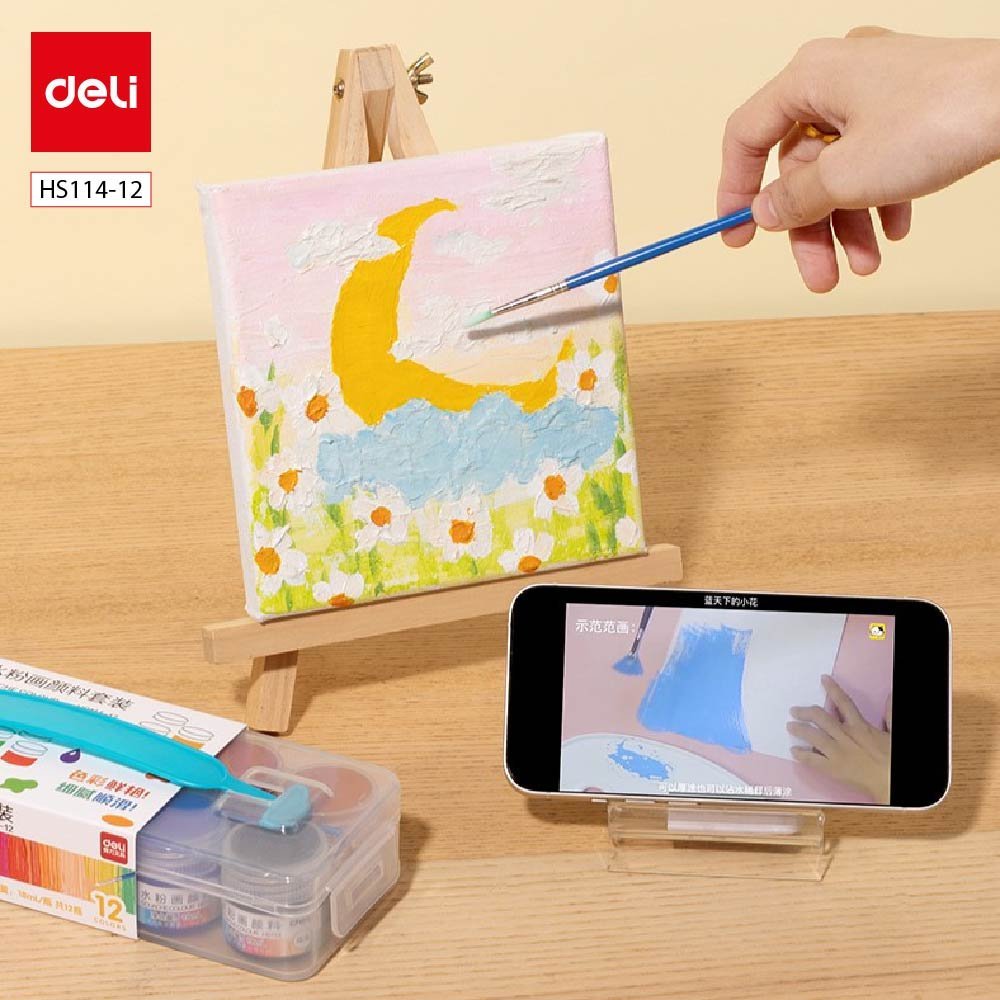 ديلي تلوين غواش - حنجور 18 مل - 12 لون - HS114-12