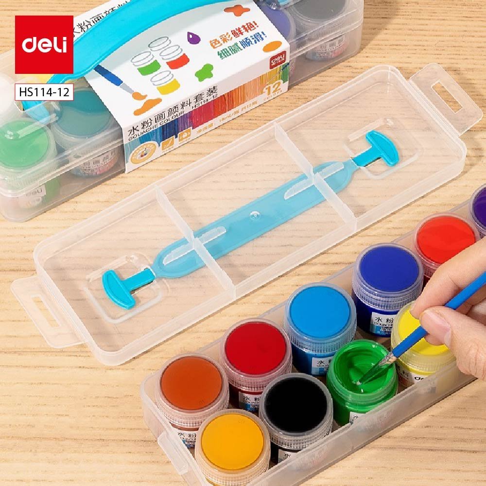 ديلي تلوين غواش - حنجور 18 مل - 12 لون - HS114-12