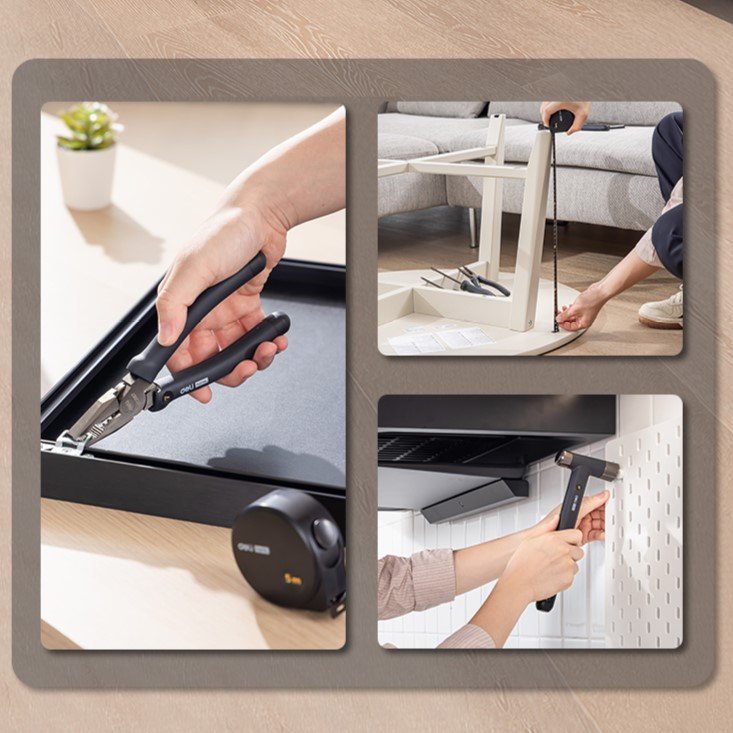 ديلي مجموعة مفكات منزلية - أسود - HT0006