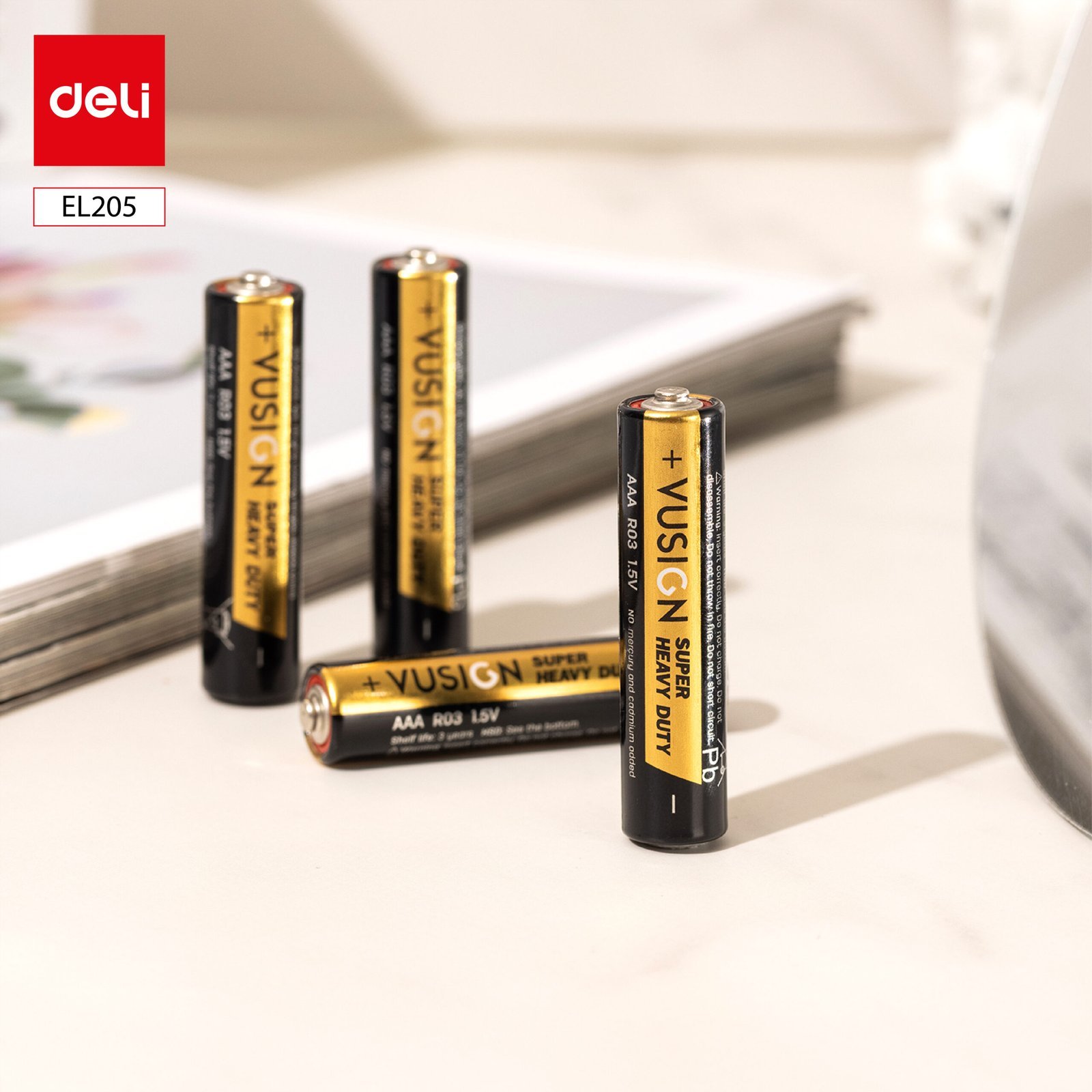 ديلي بطارية AAA فائقة التحمل - 4 قطع - 157 -أسود - EL206