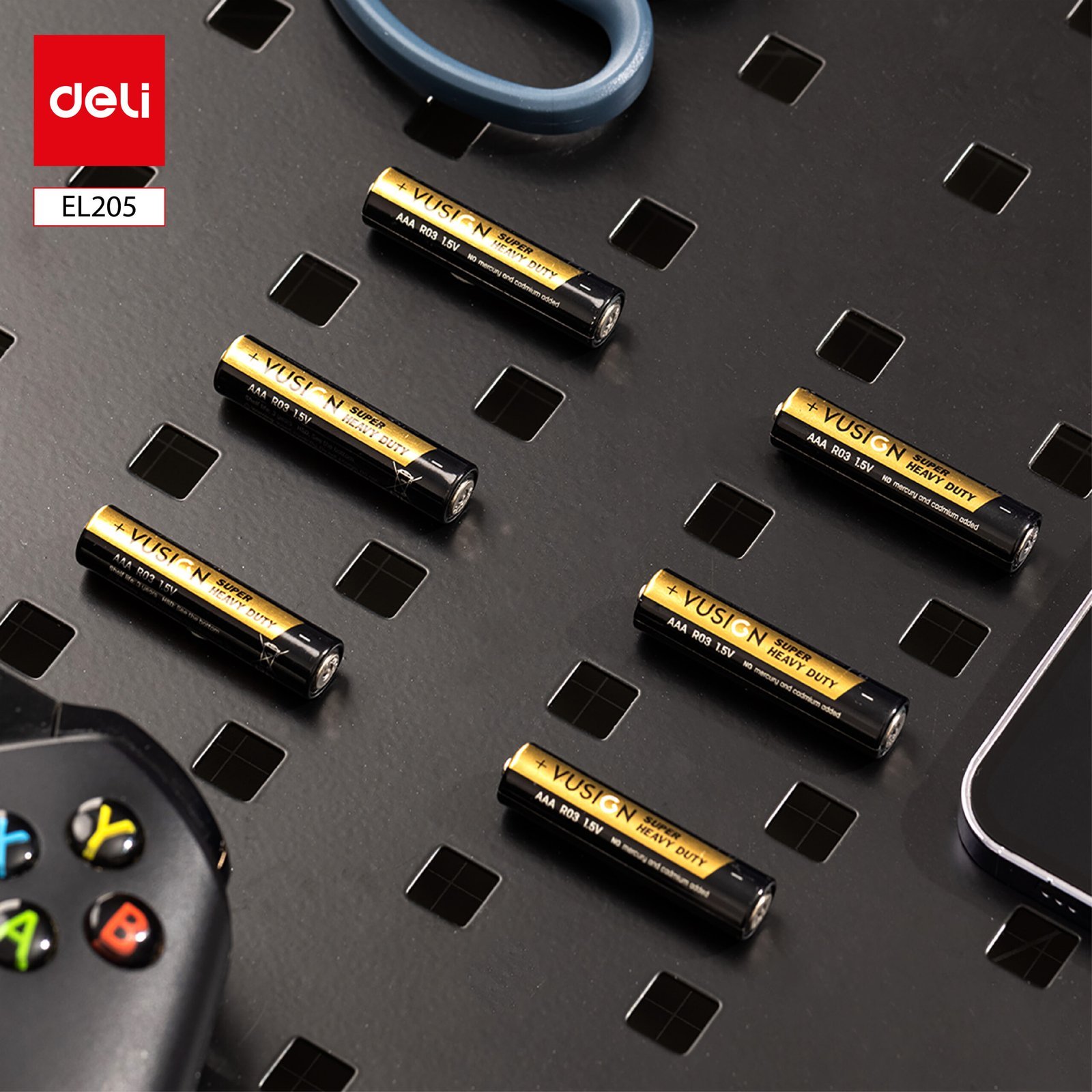 ديلي بطارية AAA فائقة التحمل - 4 قطع - 157 -أسود - EL206