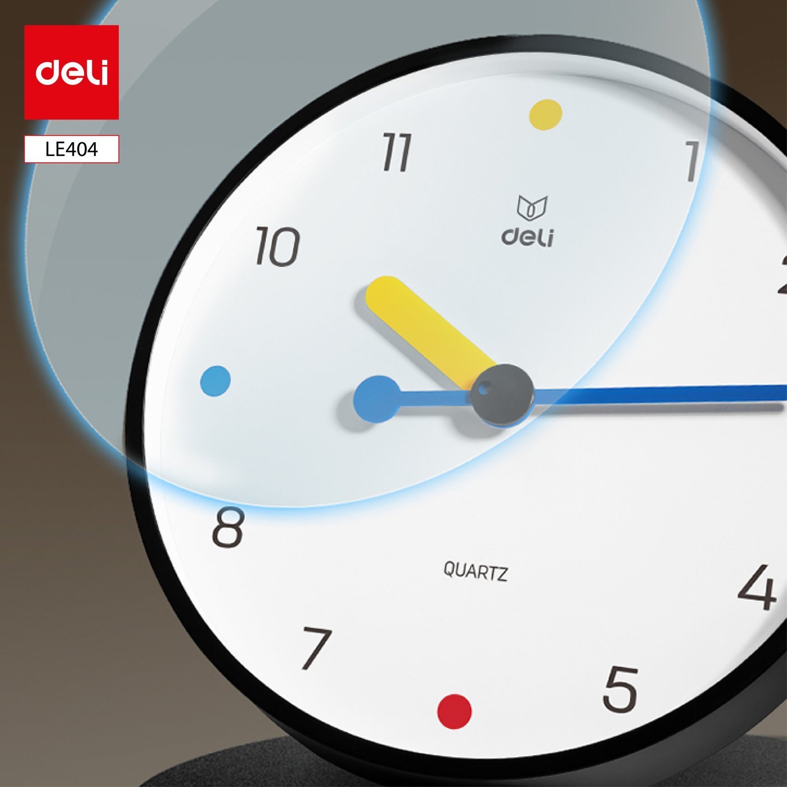 ديلي ساعة منبه - إضاءة خلفية - 112.5*67*96 مم -أبيض أزرق / أخضر - N5886